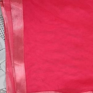 Pretty Hot Pink Net Dupatta