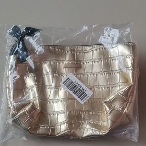 Golden Croc Pouch