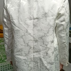 White Embroidery Design Suit