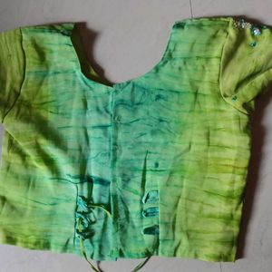 Green Designer Blouse💚