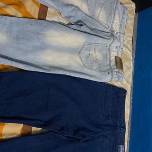 mens blue jeans combo ligjt and dark jenas