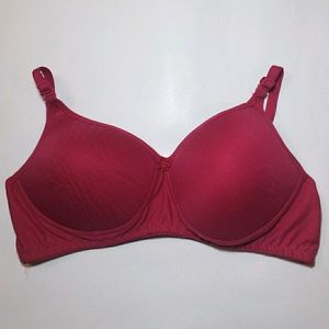 Leading Lady Maroon Solid Padded Bra