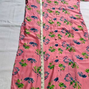 Pink Printed Kurta