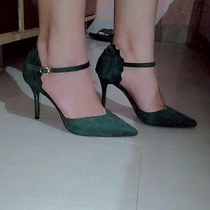 Bottle Green Heels👠