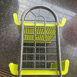 1 Plastic 2 Tier Rack Storage Shelf