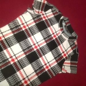 Women White Check Shein Dress