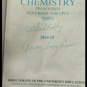 Combo Chemistry 1 Puc Class 11 Ncert 1st Textbook