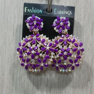 Purple Earings