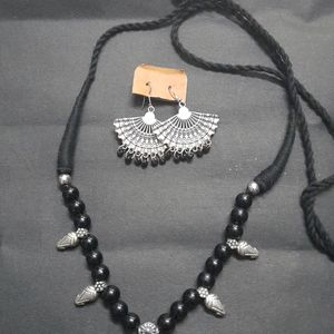 Oxidized Jewellery Set With Earring ||never Use Totally New