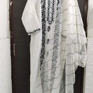 NewUnused Embroidery Pakistani Suit OrganzaDupatta