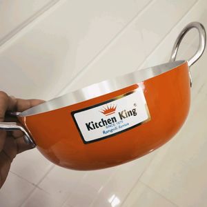 🆕 Kitchen King Kadai With Orange Coating