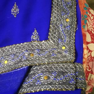 Royal Blue Saree