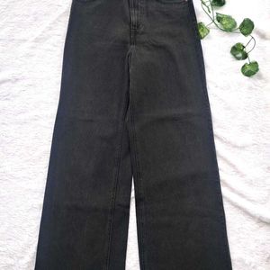 H&M New Charcoal Wide Leg Jeans