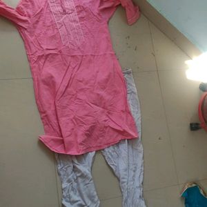 Pure Cotton Pink Kurta Pajama