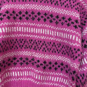 Multicoloured Rose Pink Sweater