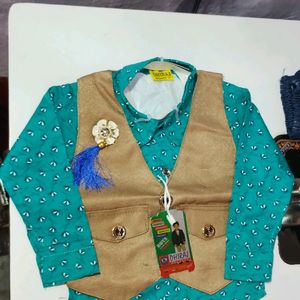 Baby Boy Shirt Bandi Jeans Bust Size 20 Inch