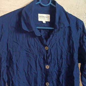 🇫🇷 French Fashion Shirt Top Navy Blue Premium