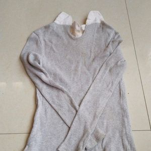 A Grey Colloar Sweater