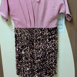 Girls Sequins Dress