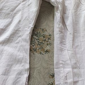 Fabric Cotton White Colour Kurta Pajama