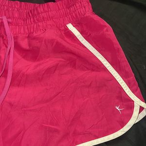 Pink Set Of T-shirt & Shorts