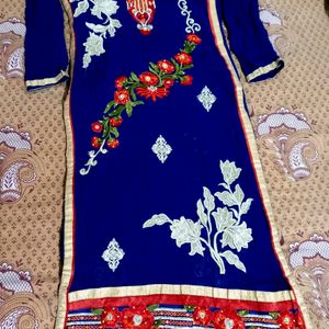 Navy Blue 🔹Long Kurti Daily Wear