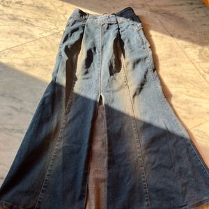 Vintage Long Denim Skirt ❤️( No Defects)