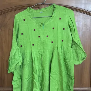 Green Short Kurti