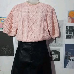 Pink Knitted Top