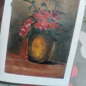 Vintage Flower Pot Painting