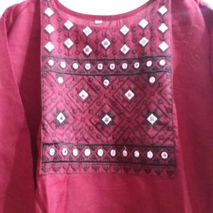 Maroon Kurti For Women....