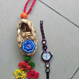 Pack Of 2(Wind Chime And Watch)