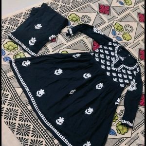 Lucknowi Handwork Frock N Pant