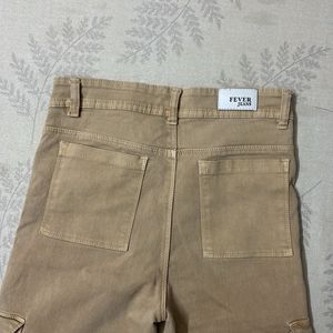 straight fit Denim cargos