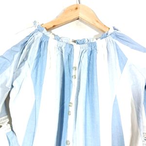 Pastel Blue Striped Top (Women)