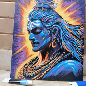 Abstract Shiv Painting