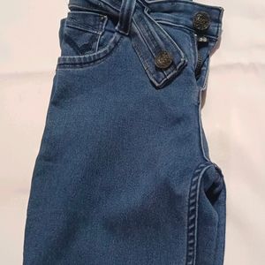 Blue Denim Jeans  For Girls