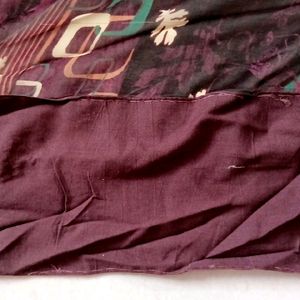 Printed Shaded Saree in Shades Of Brown