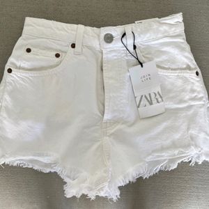 ZARA White Shorts