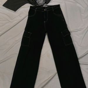 Cargo Straight Fit Jeans