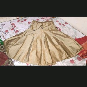 Georgette Fancy Skirt With Front Cut Kurta