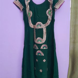 Updwon  Frok Kurti With Garara