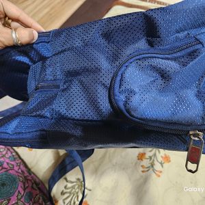 Very Spacious Shinny Multi zipper Bag Waterproof