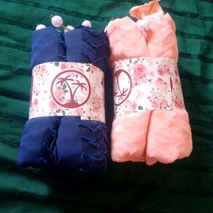 💃 Women Fancy Hijab Or Scarfs Set Of 2 💃