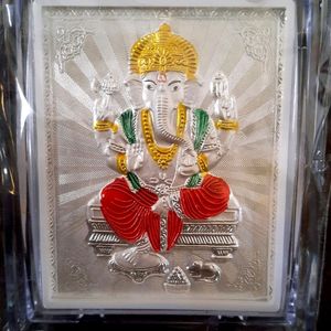 Pure Silver Ganpatiji Frame