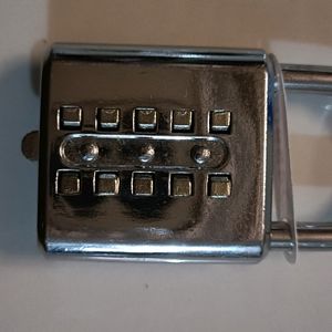 10 Digit Push Button Combination Padlock,