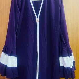 Regal Elegance: The Purple Abaya💜