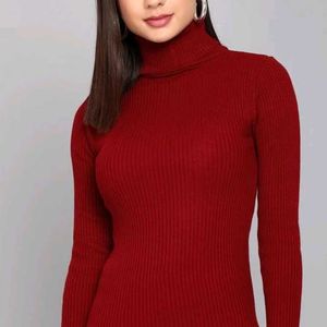 Monte Carlo Tutrle Neck Sweater Womens (Maroon)