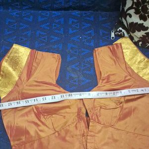 Rust Color Kanjeevaram Blouse 36"