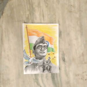 Netaji Subhash Chandra Bose Drawing